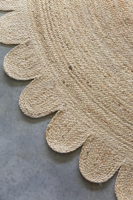 Boho Braided Natural Jute Round Rug