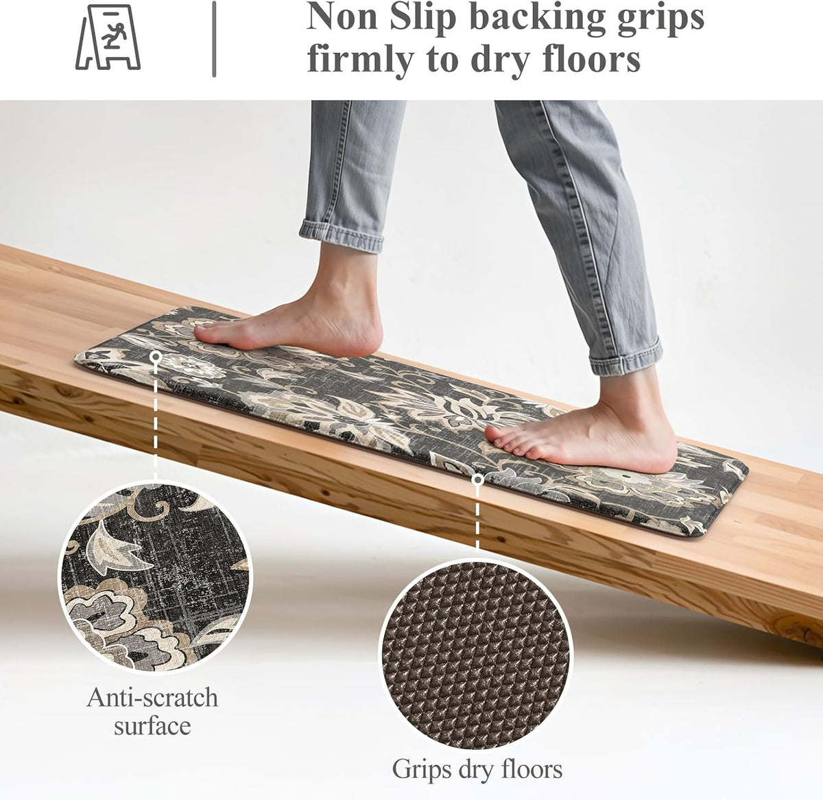 Cushioned Anti‑Fatigue Kitchen Mat Set