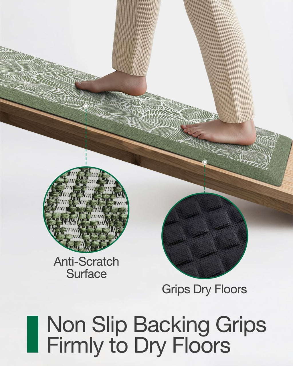 Extra‑Thick Anti‑Fatigue Kitchen Floor Mat