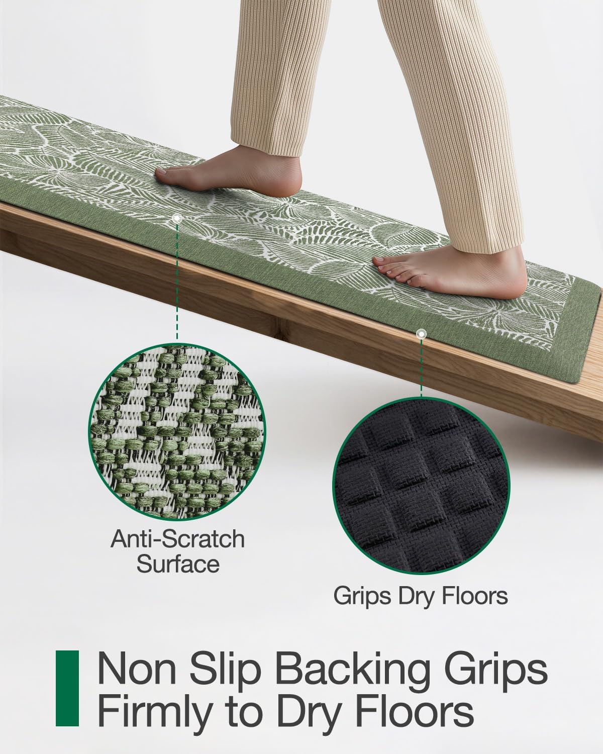 Extra‑Thick Anti‑Fatigue Kitchen Floor Mat