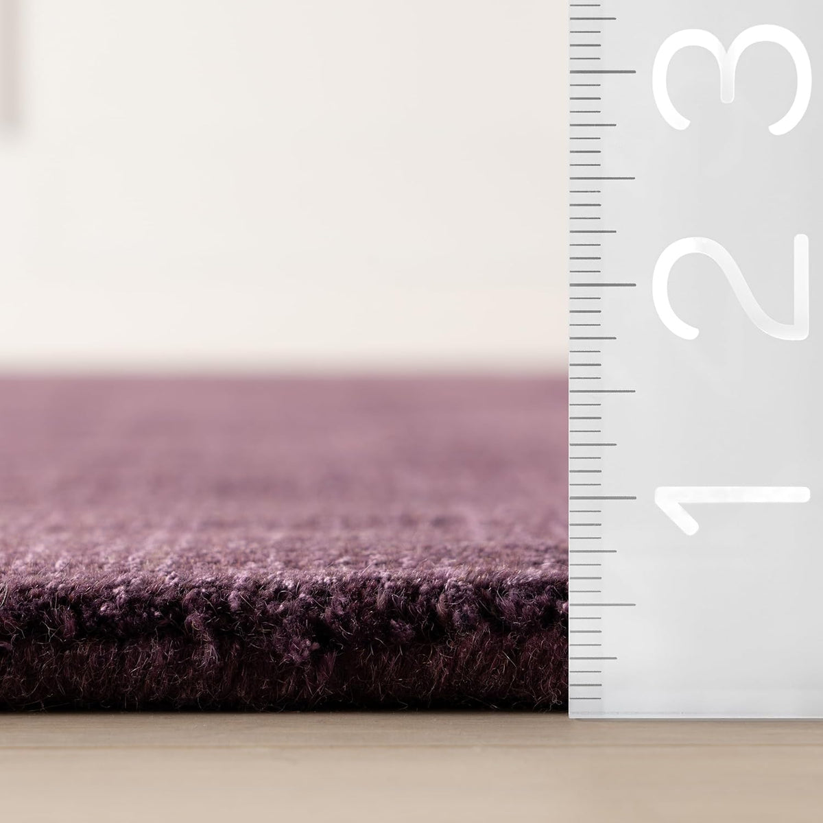 Flatweave Solid Wool Indoor Area Rug
