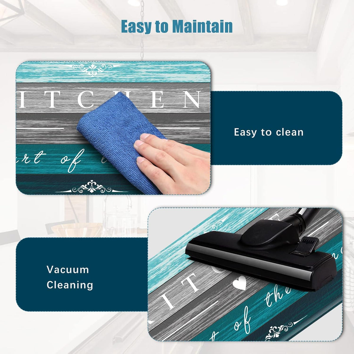Non‑Slip Cushioned Anti‑Fatigue Kitchen Mat