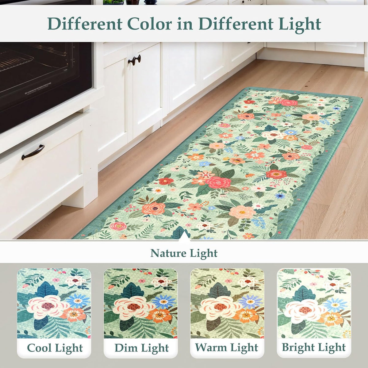 Farmhouse Anti‑Fatigue Kitchen Floor Mats