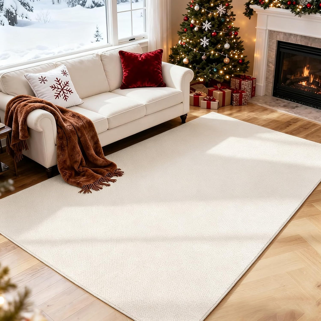 Handwoven Natural Wool Indoor Area Rug