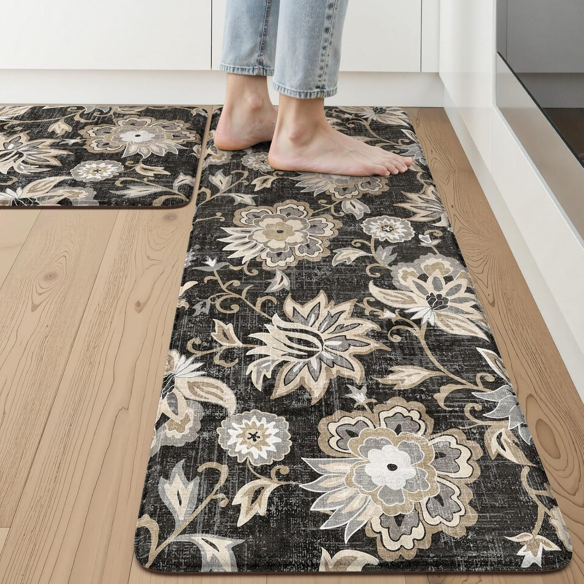 Cushioned Anti‑Fatigue Kitchen Mat Set