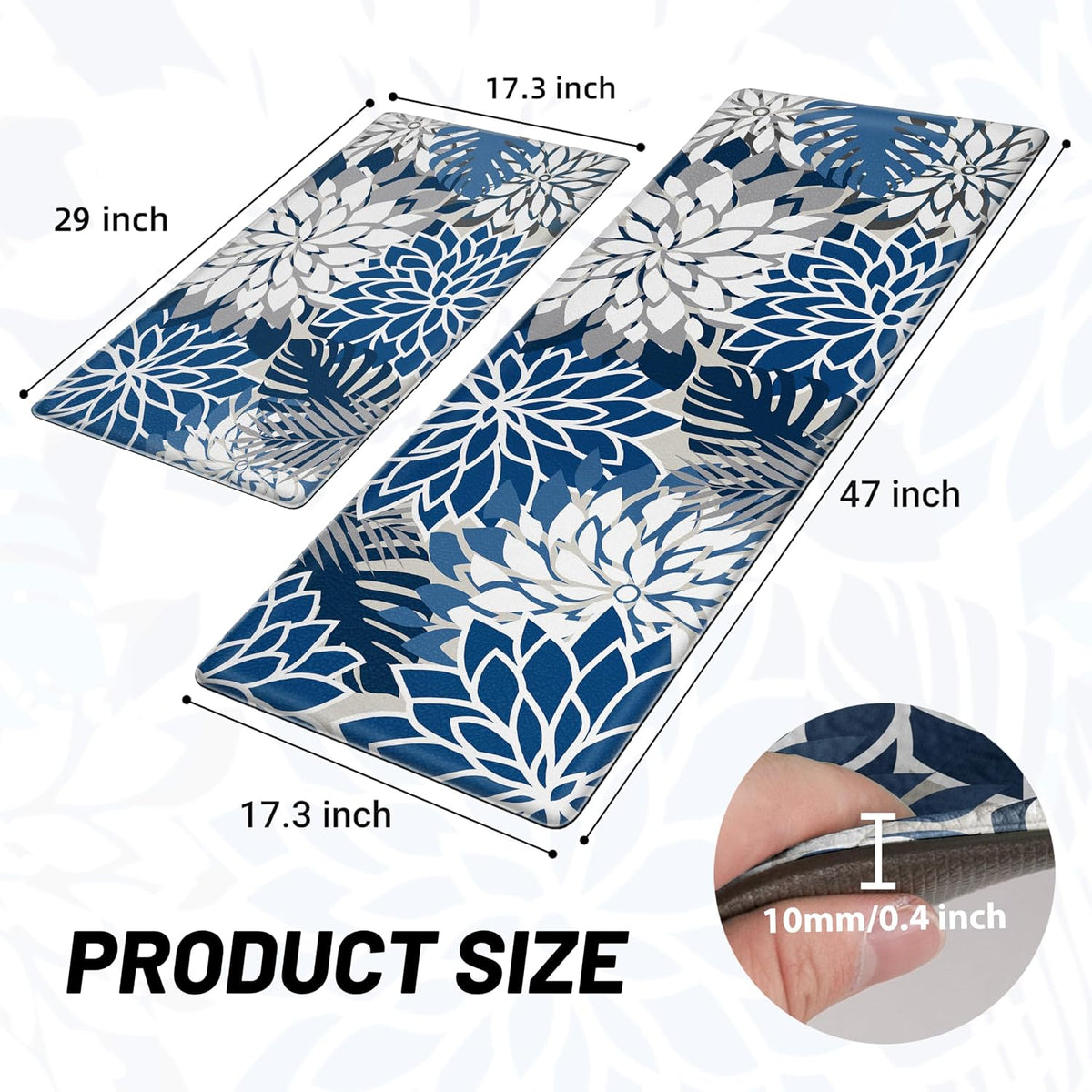 Waterproof Anti‑Fatigue Kitchen Mat Set