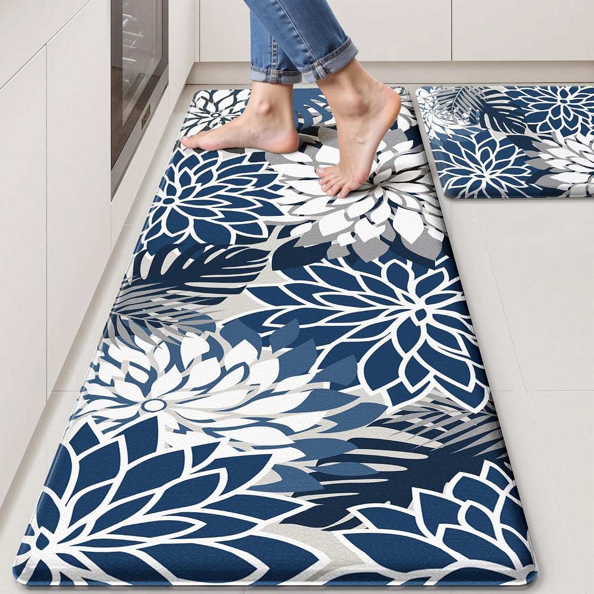 Waterproof Anti‑Fatigue Kitchen Mat Set