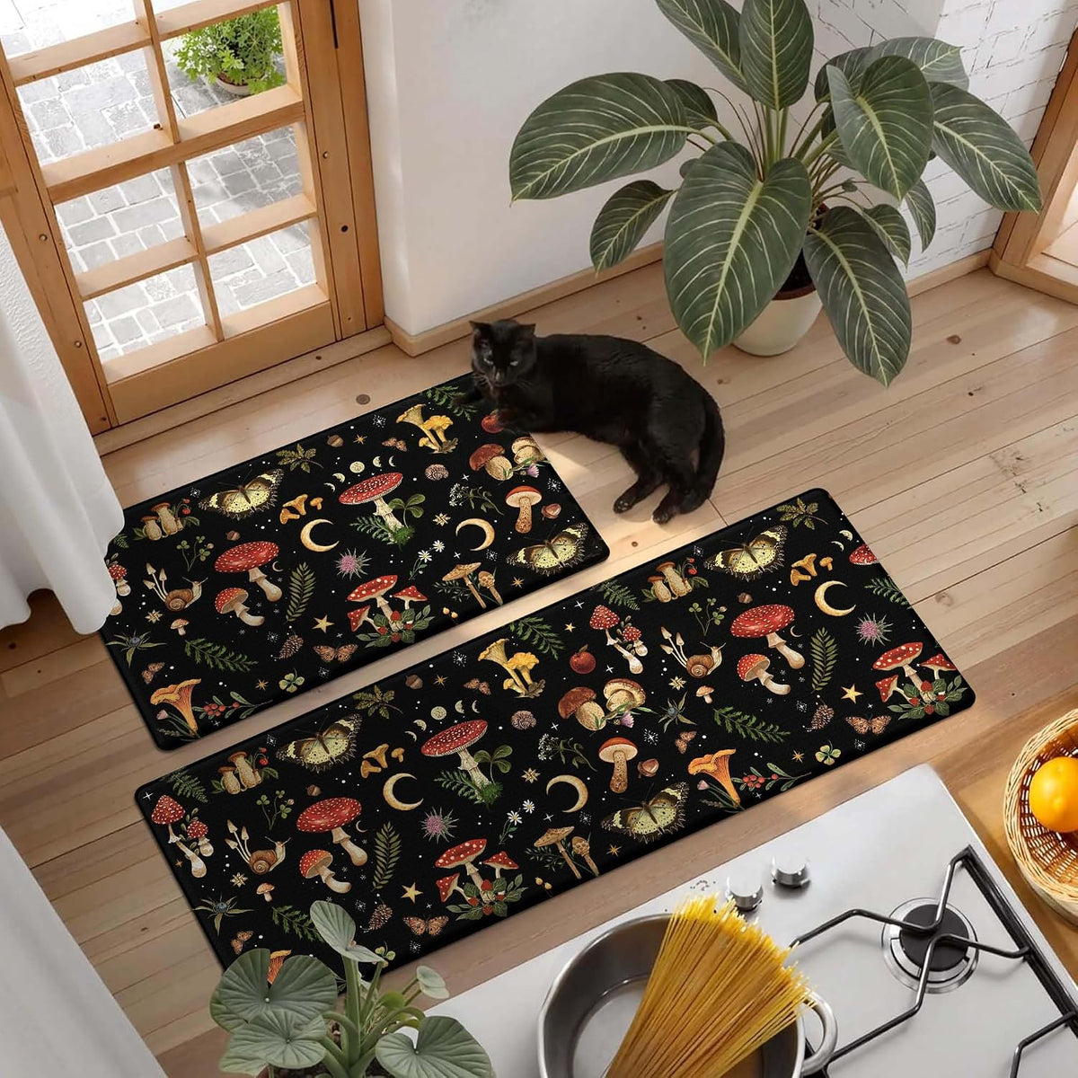 Waterproof Anti‑Fatigue Kitchen Rug Set