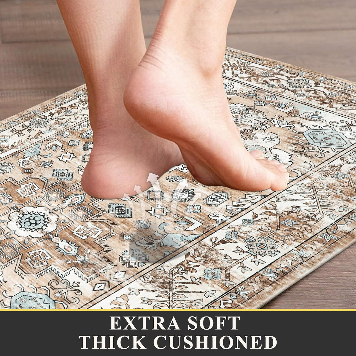 Non‑Slip Cushioned Anti‑Fatigue Kitchen Mats