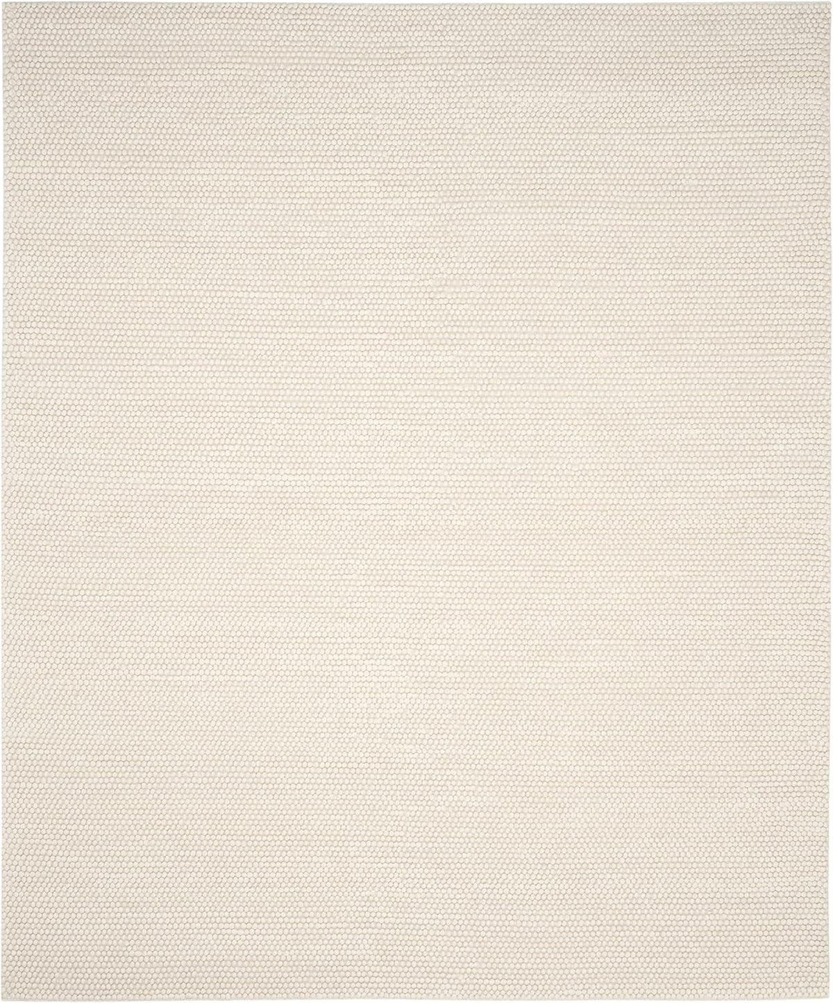 Hand‑Knotted Ivory Wool Indoor Area Rug