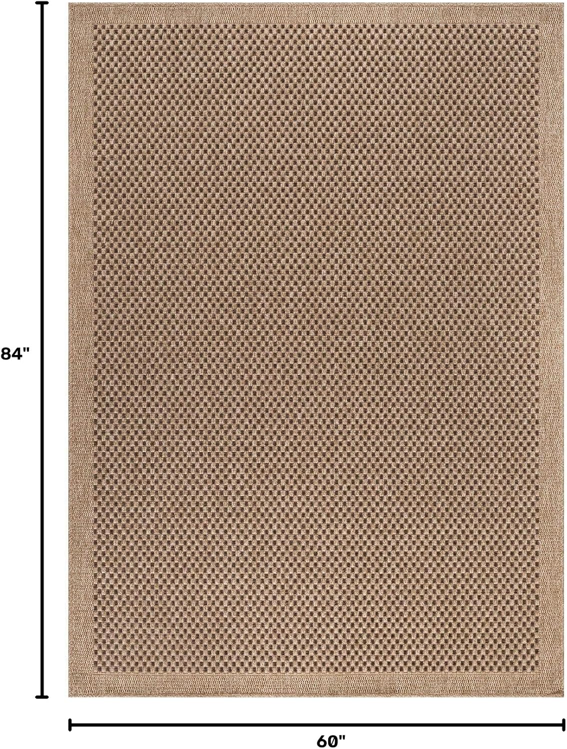Woven Indoor‑Outdoor Natural Fiber Rug