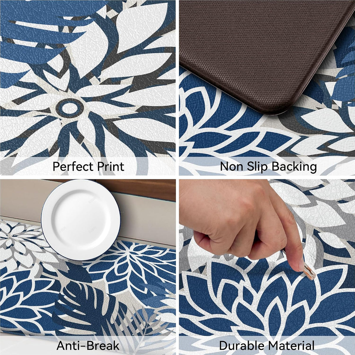 Waterproof Anti‑Fatigue Kitchen Mat Set