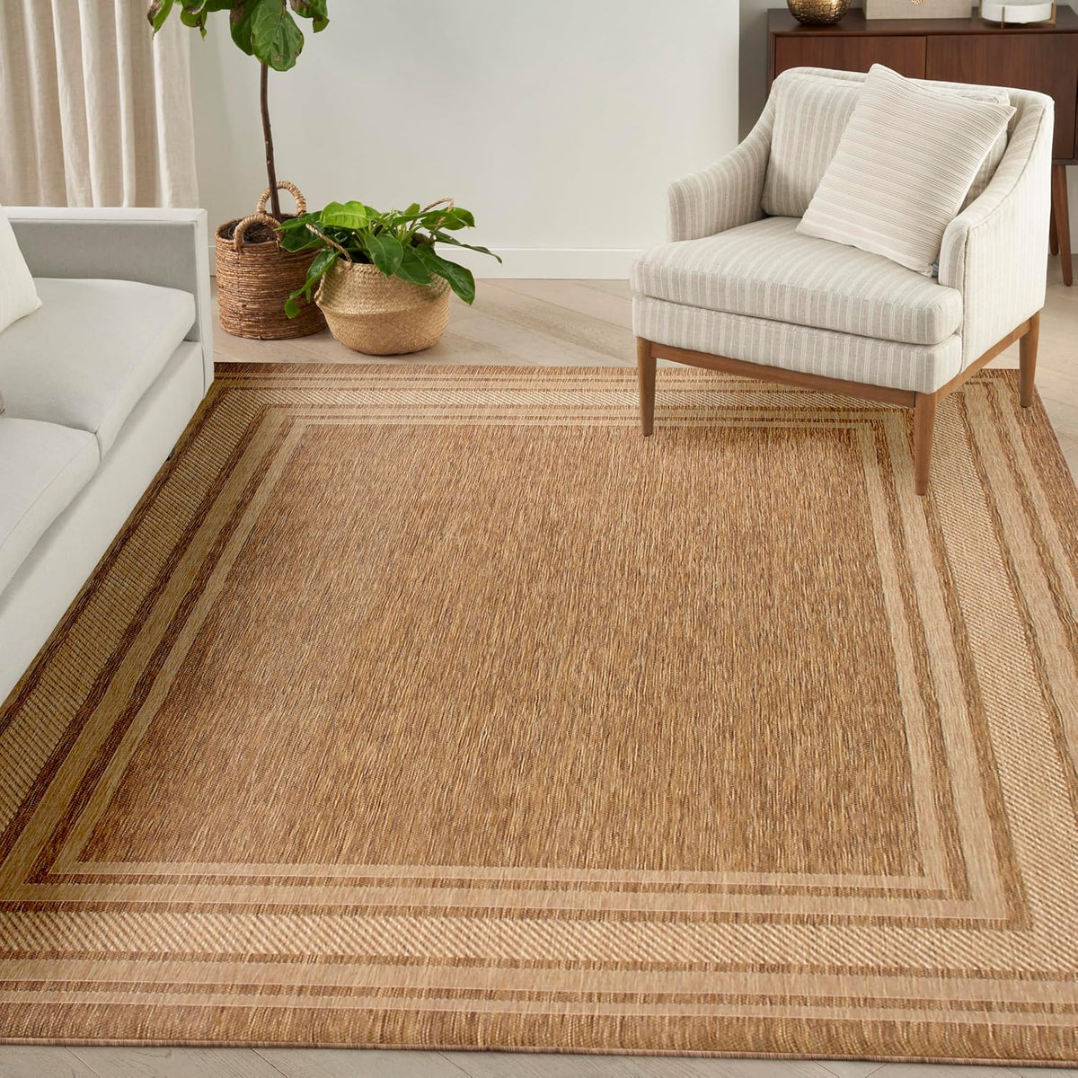 Easy‑Clean Indoor‑Outdoor Area Rug
