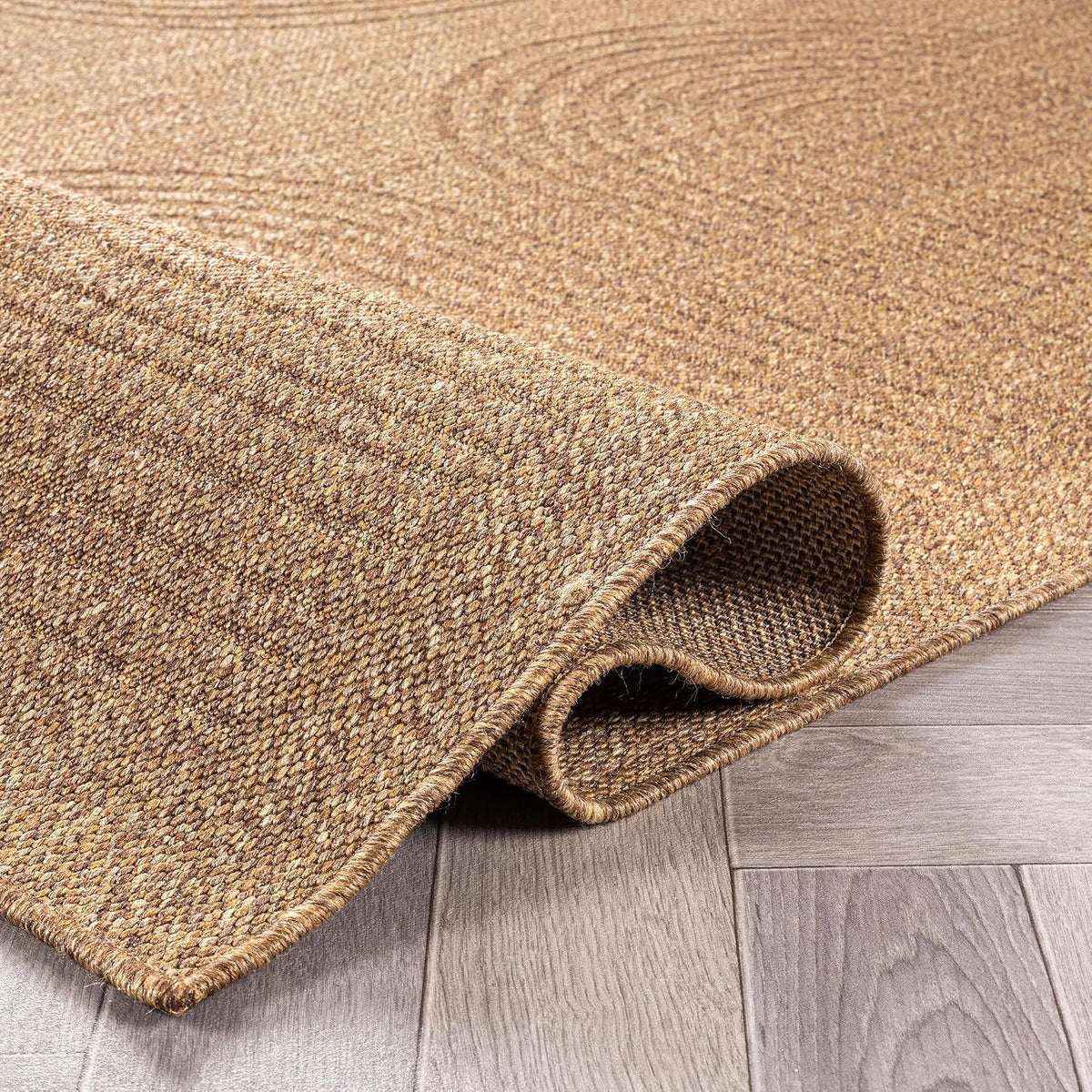 Bordered Modern Indoor‑Outdoor Area Rug