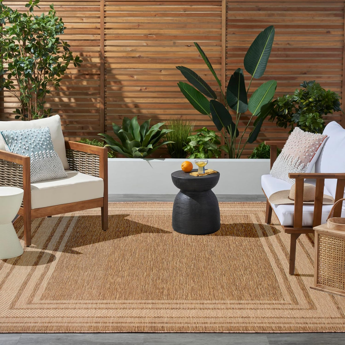 Easy‑Clean Indoor‑Outdoor Area Rug