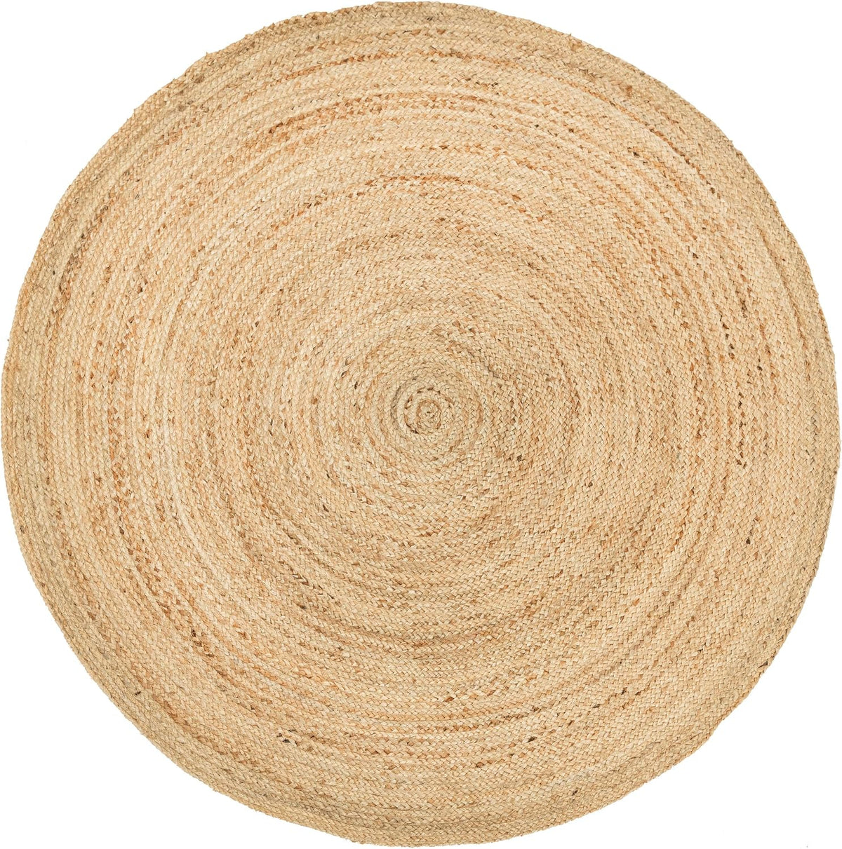 Boho Handwoven Jute Round Area Rug