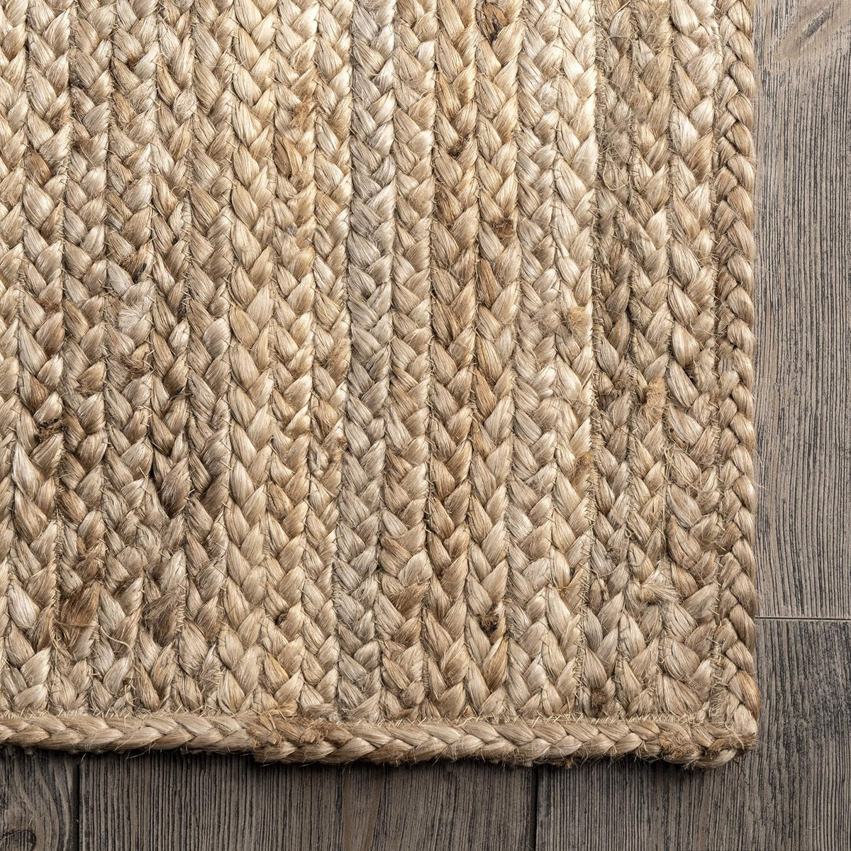 Farmhouse Hand‑Woven Jute Round Area Rug