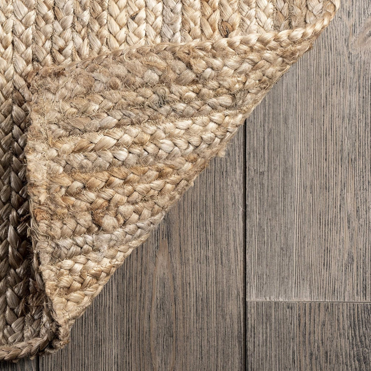 Farmhouse Hand‑Woven Jute Round Area Rug