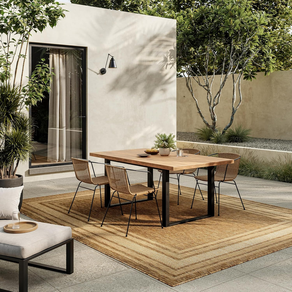 Easy‑Clean Indoor‑Outdoor Area Rug