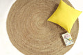 Rustic Braided Jute Round Area Rug
