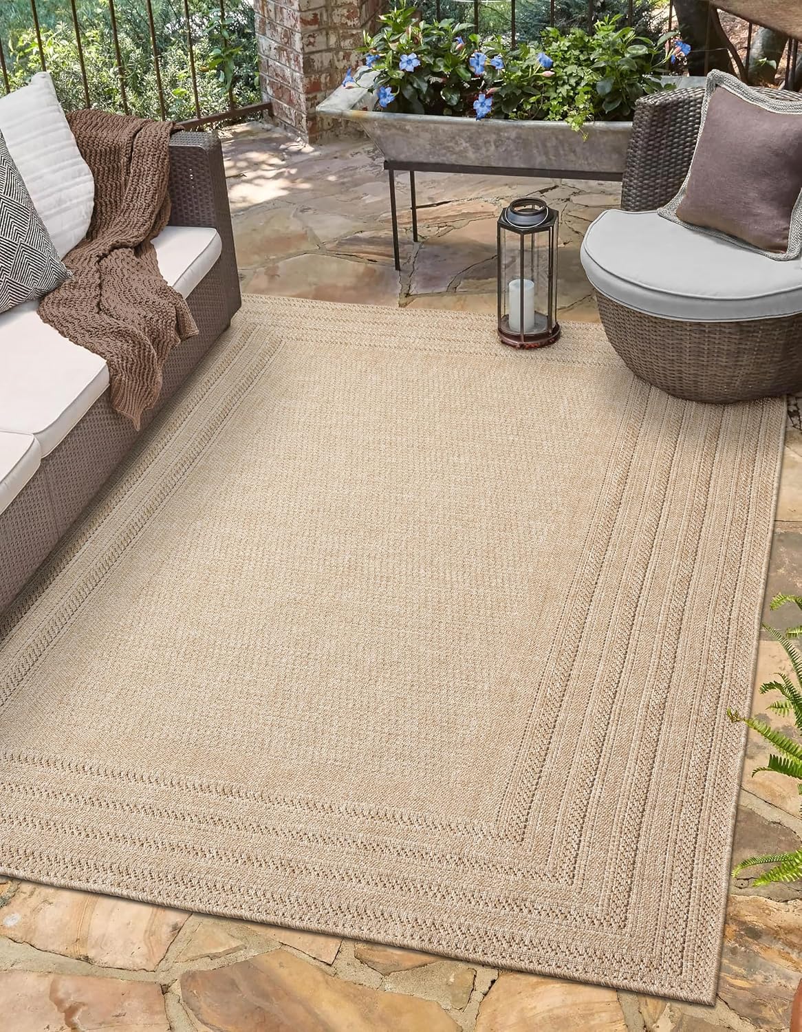 Weather‑Resistant Indoor‑Outdoor Jute Rug