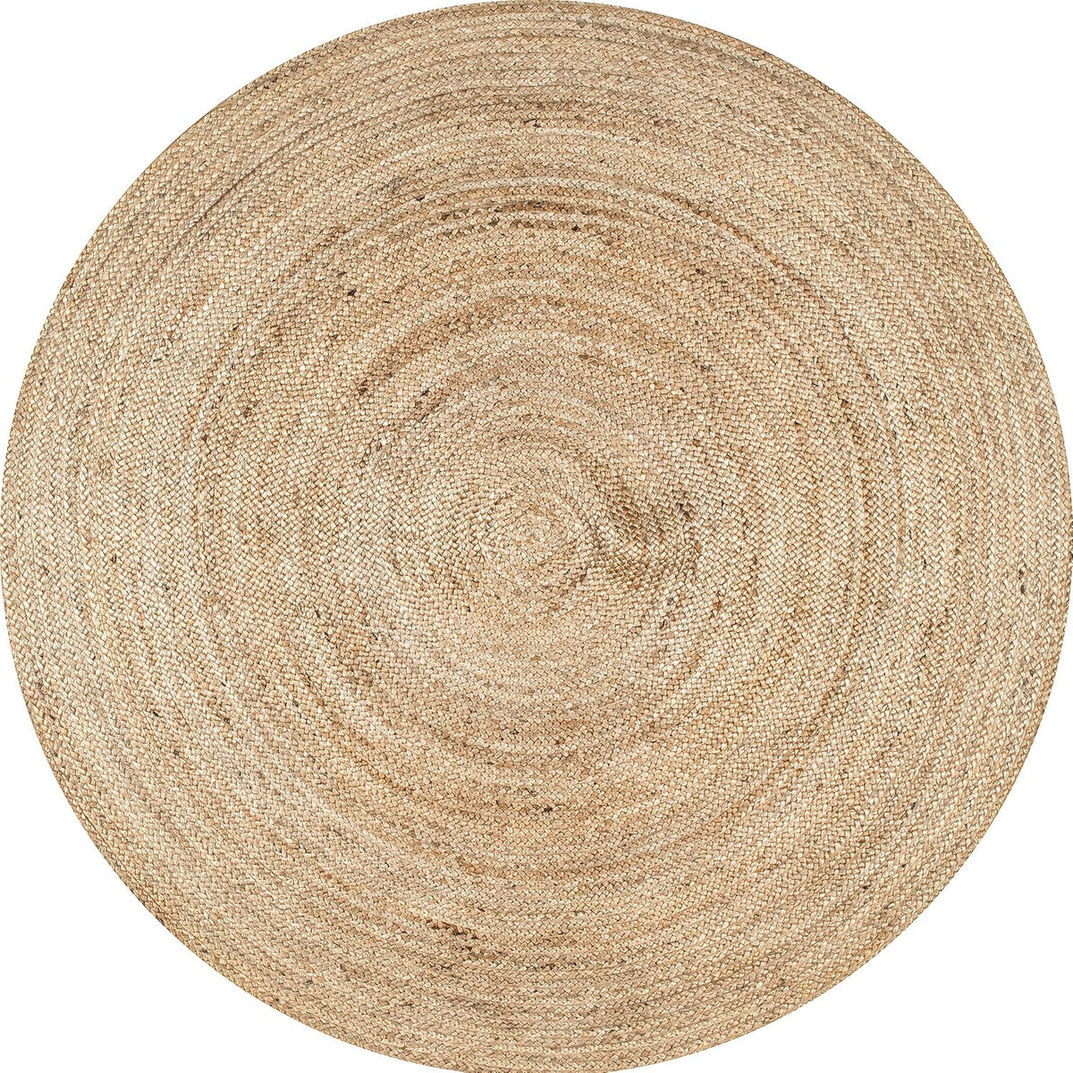 Farmhouse Hand‑Woven Jute Round Area Rug
